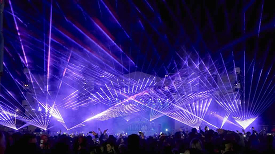 Prachtige lasershow als afsluting